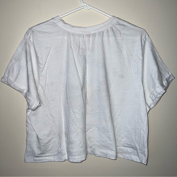 Recycled Threads “Greetings From Out West” Distressed Cropped Tee Size XL - Picture 2 of 8